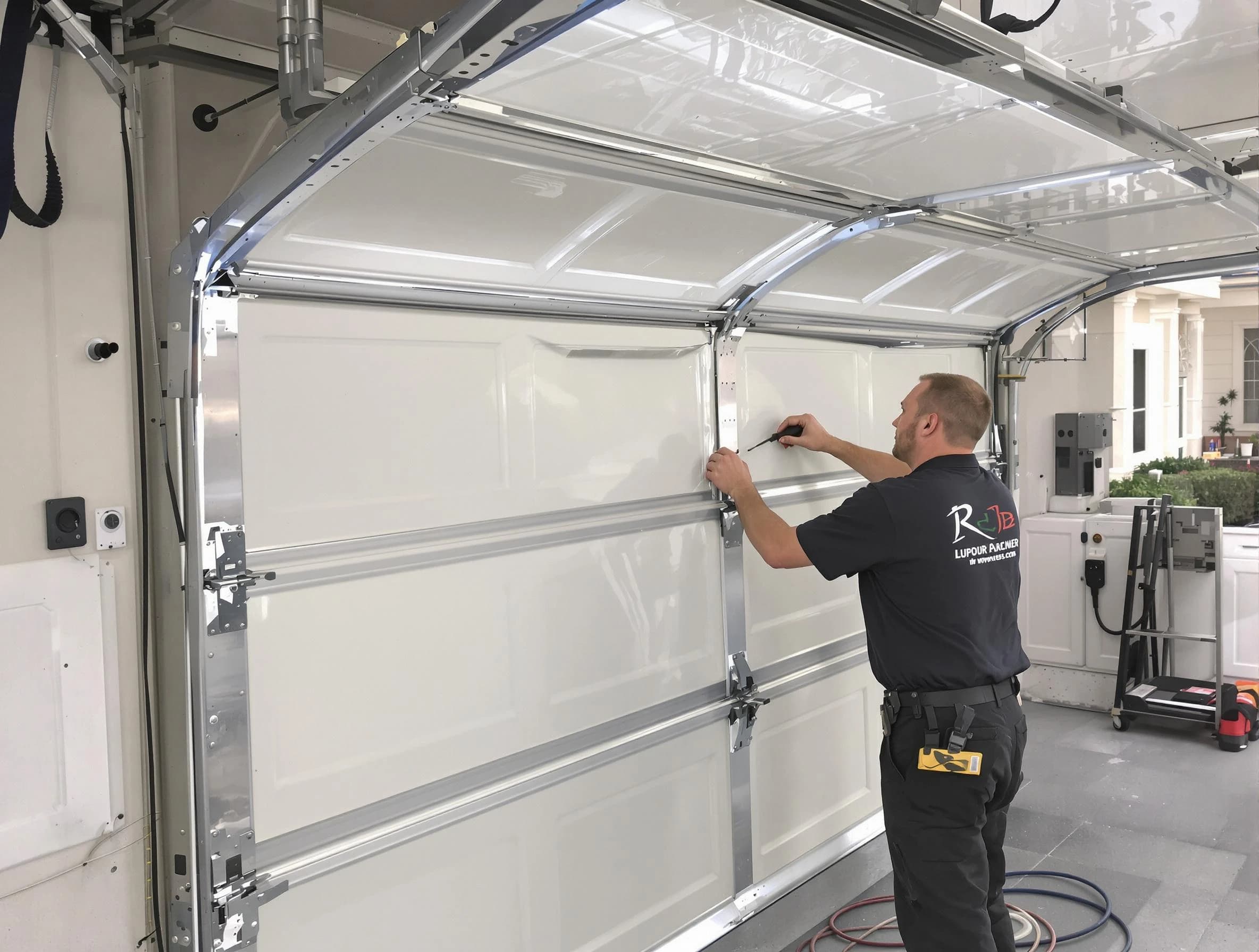 Apache Junction Garage Door Repair professional performing panel repair in Apache Junction